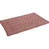 Gifi Tapis réversible rouge et blanc design losanges