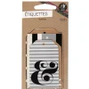 Gifi Étiquette cadeau décor noir x6