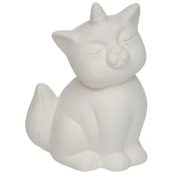 Gifi Tirelire chat licorne personnalisable