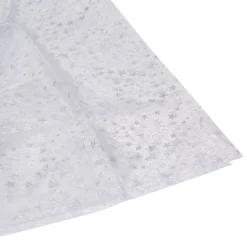 Gifi Tissu déco blanc argenté