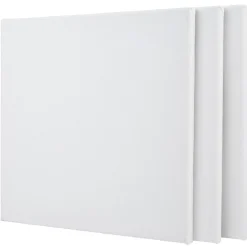 Gifi Toile à peindre carrée blanche x3