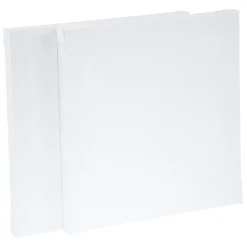 Gifi Toile à peindre carrée carton blanc x2