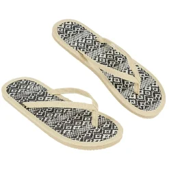 Sale Gifi Tong pour femme beige déco paille tressée taille 38/39