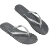 Gifi Tong pour femme gris pailleté taille 40/41