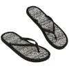 Online Gifi Tong pour femme noir déco paille tressée taille 38/39