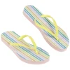 Sale Gifi Tong pour femme à rayures multicolores taille 40/41