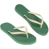 Sale Gifi Tong pour femme vert taille 40/41