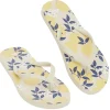 Outlet Gifi Tongs Femme plastique jaune imprimé citron provençale T40/41