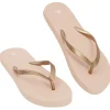 Discount Gifi Tongs Femme plastique rose bride doré 40/41