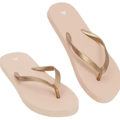 Discount Gifi Tongs Femme plastique rose bride doré 40/41