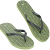 Hot Gifi Tongs Homme plastique motif aztèque bicolore vert et noir 44/45