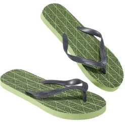 Clearance Gifi Tongs Homme plastique motif aztèque bicolore vert et noir 42/43