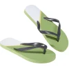 Gifi Tongs Homme plastique vert blanc avec bride noire 44/45