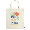 Hot Gifi Tote bag coton beige imprimé Merci pour cette année - 4 modèles