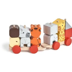 Gifi Eveil<Train d'éveil en bois à assembler animaux jungle