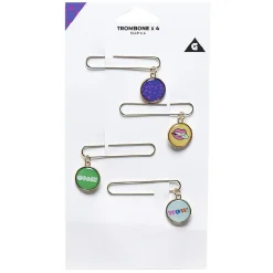 Trombone fantaisie x4, métal*Gifi Clearance