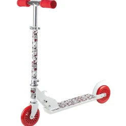 Gifi Trottinette pliable 2 roues plastique rouge