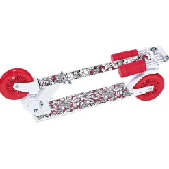 Gifi Trottinette pliable 2 roues plastique rouge