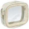 Gifi Trousse à cosmétique transparente et beige 19x5xH15,5cm