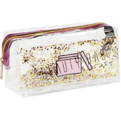 Sale Gifi Trousse de beauté transparente à paillettes
