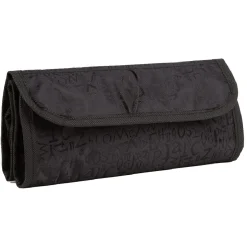 Gifi Trousse de maquillage pliable noir motif lettres