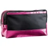 Discount Gifi Trousse de toilette noire à fond fuchsia Brillant