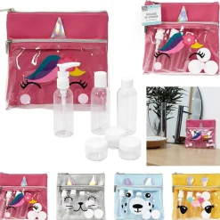 Best Gifi Trousse de voyage design animaux avec oreilles 6 flacons