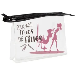 Clearance Gifi Trousse rectangulaire noire imprimé