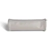 Hot Gifi Trousse ronde unie effet cuir Ø8xL23cm 4 coloris