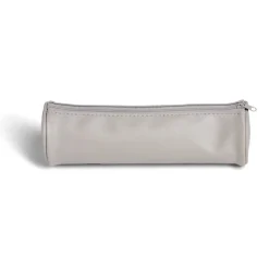 Hot Gifi Trousse ronde unie effet cuir Ø8xL23cm 4 coloris