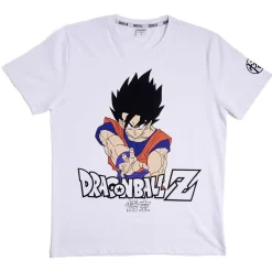 New Gifi T-shirt Dragon Ball Z Goku coton blanc
