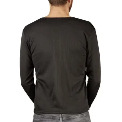 Gifi T-shirt thermo noir à manche longue homme