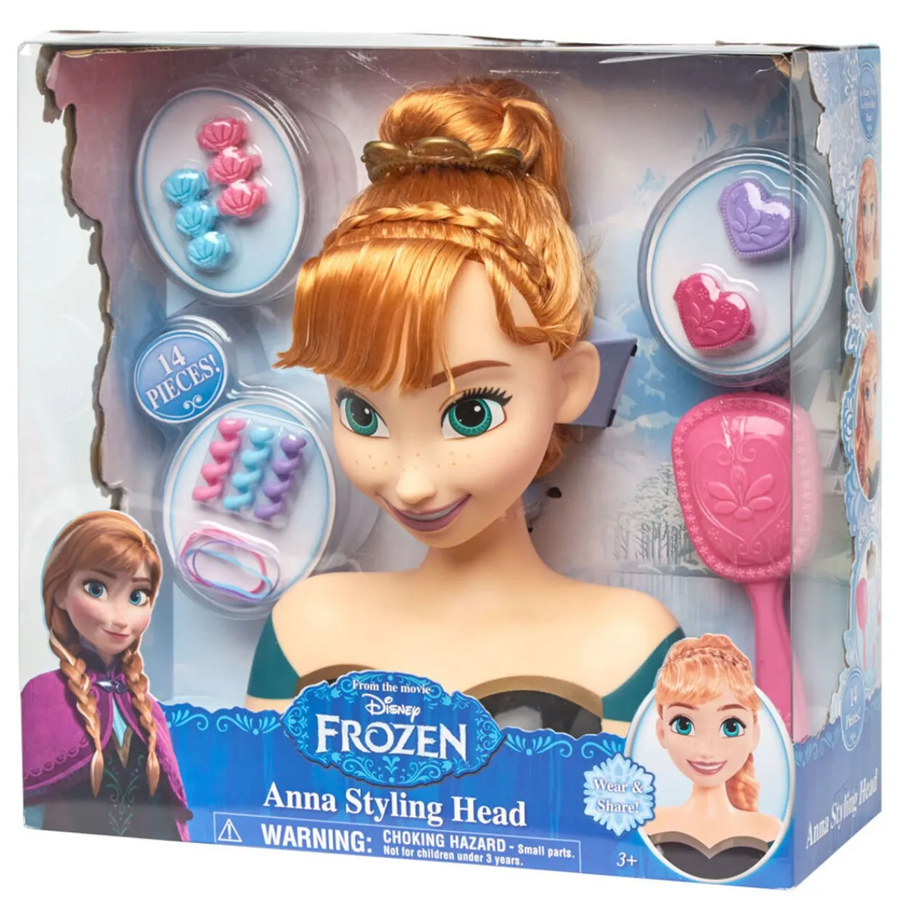 Gifi Jeux D'Imagination Et D'Imitation<Tête à coiffer Anna Reine des neiges et accessoires