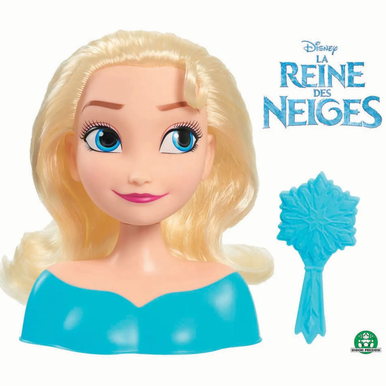Gifi Jeux D'Imagination Et D'Imitation<Tête à coiffer Elsa La Reine Des Neige avec brosse