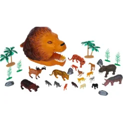 Discount Gifi Tête de lion + 20 figurines