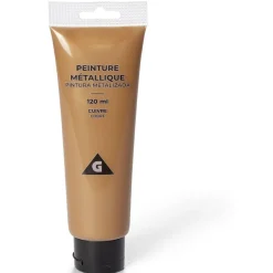 Gifi Tube de peinture acrylique orange cuivré metallisé 120ml