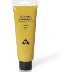 Gifi Tube peinture acrylique 120ml jaune ocre
