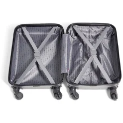 Clearance Gifi Valise cabine low cost 26L avec 4 roues amovibles gris H51cm