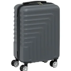 Discount Gifi Valise cabine rigide grise 39,5x22xH56cm 38L