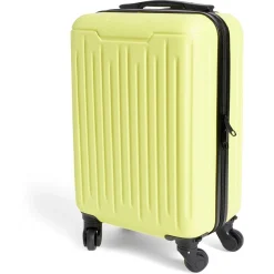 Discount Gifi Valise cabine rigide trolley 4 roues amovibles 26L jaune