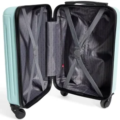 Discount Gifi Valise cabine rigide trolley 4 roues amovibles 26L jaune