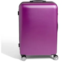 Outlet Gifi Valise cabine rigide trolley 4 roulettes grand modèle 104L violet