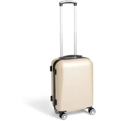 Best Gifi Valise cabine rigide trolley 4 roulettes 37L couleur ivoire
