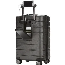 Online Gifi Valise cabine 4 roues avec compartiment USB grise