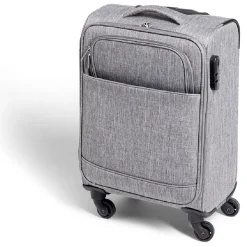 Outlet Gifi Valise cabine souple 30L polyester gris 35x21,5xH55cm