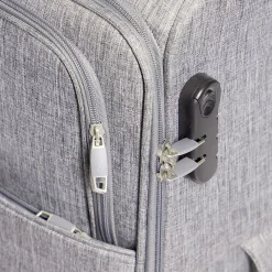 Outlet Gifi Valise cabine souple 30L polyester gris 35x21,5xH55cm