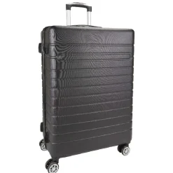 Best Gifi Valise rigide 4 roues 91L ABS noir L.77 cm