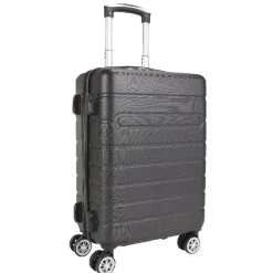 Gifi Valise rigide 4 roues 38L ABS noir L.56 cm