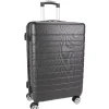 Outlet Gifi Valise rigide 4 roues 60L ABS noir L.66 cm