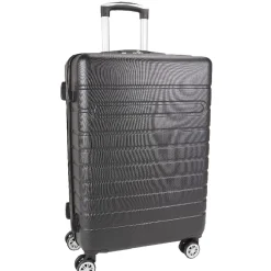 Outlet Gifi Valise rigide 4 roues 60L ABS noir L.66 cm
